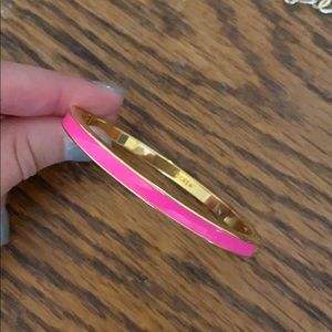 JCrew Pink and Gold Bangle